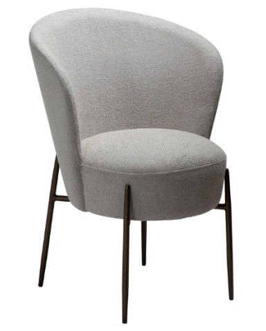 ORBIT Chair | Cashmere Boucle, Black legs