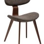 BUCKLE Chair | Major Brown Boucle, Walnut legs
