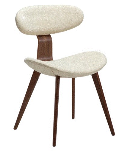 BUCKLE Chair | Frosted Almond Boucle, Walnut legs