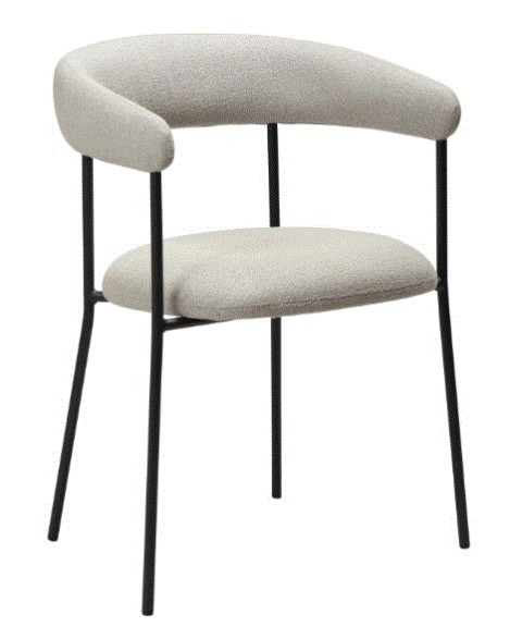 PLENTI Armchair | Cashmere Boucle, Black legs