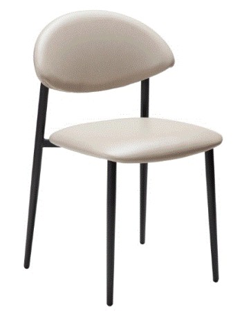 TUSH Chair | Cashmere Art.Leather,Black legs