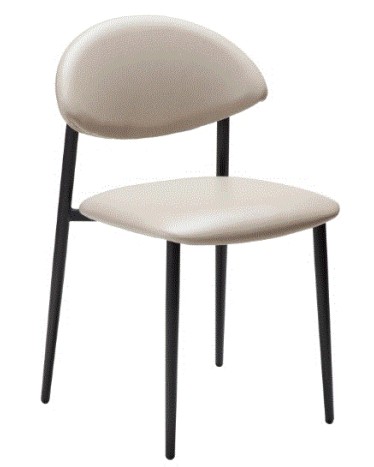 TUSH Chair | Cashmere Art.Leather,Black legs
