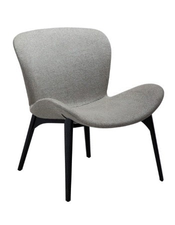 PARAGON Lounge Chair | Pebble Earth Boucle, Black Ash legs