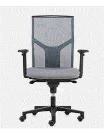 DIL - OFFICE CHAIR ATIKA PRO D11- MESH BLACK /ARM BR02/ALUMINIUM BASE