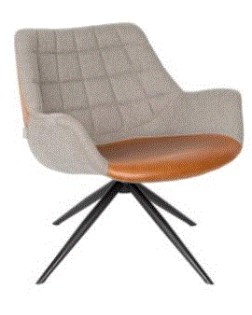 DU - LOUNGE CHAIR DOULTON VINTAGE BROWN