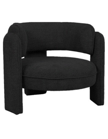 LIB - ARMCHAIR GARDA  FABRIC BLACK