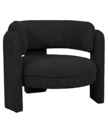 LIB - ARMCHAIR GARDA  FABRIC BLACK