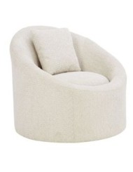 LIB - ARMCHAIR SOFTY FABRIC CREAM 