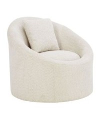 LIB - ARMCHAIR SOFTY FABRIC CREAM 