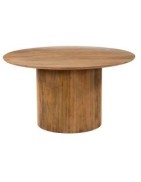 LIB - DINING TABLE ORGANIC BITTER WOOD MANGO WALNUT 140X76HCM