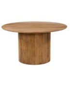 LIB - DINING TABLE ORGANIC BITTER WOOD MANGO WALNUT 140X76HCM