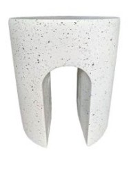 LIB- SIDE TABLE NEST 2 TERRAZZO 40X40X47CM