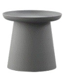 LIB - COFFEE TABLE TECH PP GREY 50X50X46