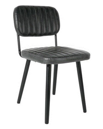 WH - CHAIR JAKE WORN BLACK