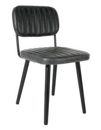 WH - CHAIR JAKE WORN BLACK