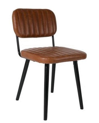 WH - CHAIR JAKE WORN BROWN
