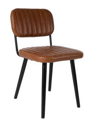 WH - CHAIR JAKE WORN BROWN