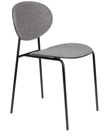 WH - CHAIR DONNY GREY/BLACK