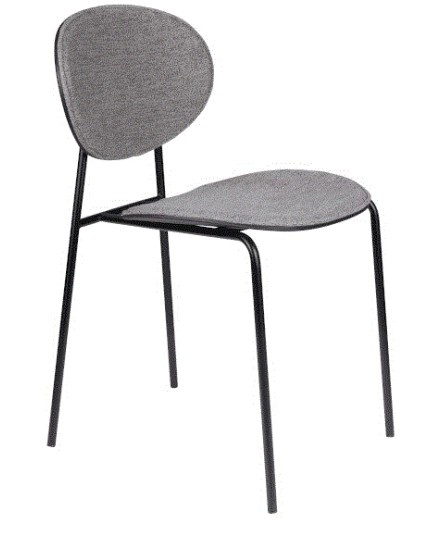 WH - CHAIR DONNY GREY/BLACK