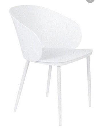 WH - CHAIR GIGI ALL WHITE