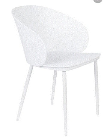 WH - CHAIR GIGI ALL WHITE