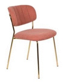 WH - CHAIR JOLIEN GOLD/PINK