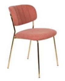 WH - CHAIR JOLIEN GOLD/PINK