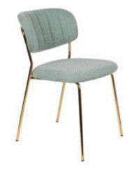 WH - CHAIR JOLIEN GOLD/LIGHT GREEN
