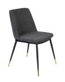 WH - CHAIR LIONEL DARK GREY