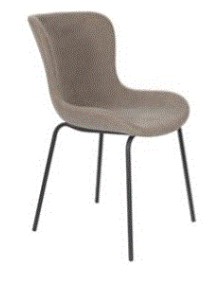 WH-  CHAIR JUNZO RIB GREY