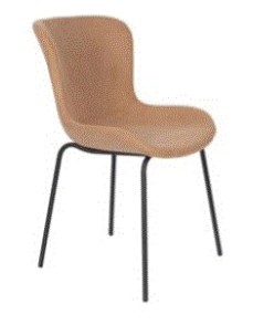 WH - CHAIR JUNZO RIB OLD PINK