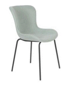 WH -  CHAIR JUNZO RIB LIGHT GREEN
