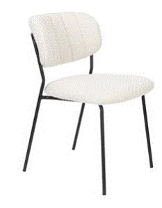 WH - CHAIR JOLIEN BLACK/BOUCLE