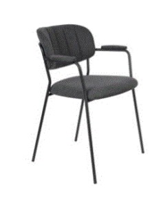WH - ARMCHAIR JOLIEN BLACK/DARK GREY