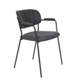 WH - ARMCHAIR JOLIEN BLACK/DARK GREY