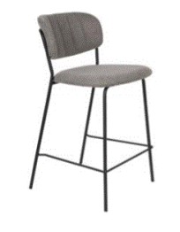 WH - COUNTER STOOL JOLIEN BLACK/GREY