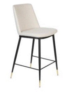 WH - COUNTER STOOL LIONEL BEIGE