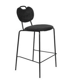 WH- COUNTER STOOL ASPEN BLACK
