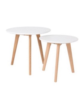 WH - SIDE TABLE BODINE SET OF 2