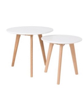 WH - SIDE TABLE BODINE SET OF 2