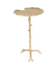 WH - SIDE TABLE LILY SINGLE GOLD