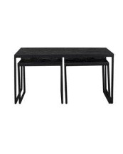 WH - COFFEE TABLE PARKER SET OF 3 BLACK