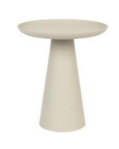 WH- SIDE TABLE RINGAR LARGE IVORY