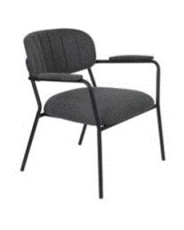 WH - LOUNGE CHAIR JOLIEN ARM BLACK/DARK GREY