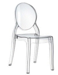 ZOUG - CHAIR ELIZABETH CLEAR TRANSPARENT 