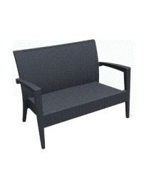 ZOUG - SOFA MIAMI 128*77*89 cm - DARK GREY