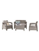 ZOUG - CORFU 2SEAT SET SOFA - CAPPUCCINO