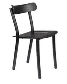 ZU - GARDEN CHAIR FRIDAY BLACK