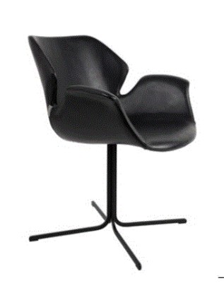 ZU - ARMCHAIR NIKKI ALL BLACK
