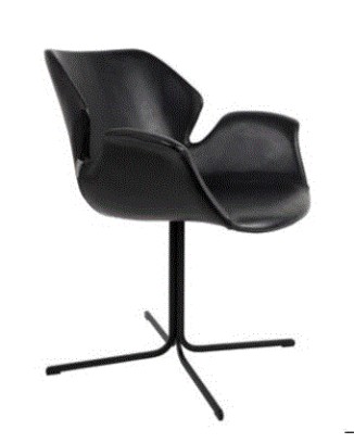 ZU - ARMCHAIR NIKKI ALL BLACK